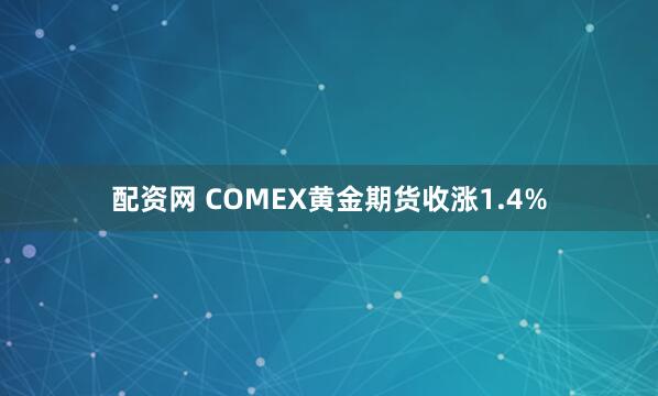 配资网 COMEX黄金期货收涨1.4%
